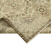 Hand-knotted rustic turkish beige rug 172 cm x 305 cm