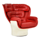 Elda armchair by Joe Colombo for Comfort Italy, 1960s