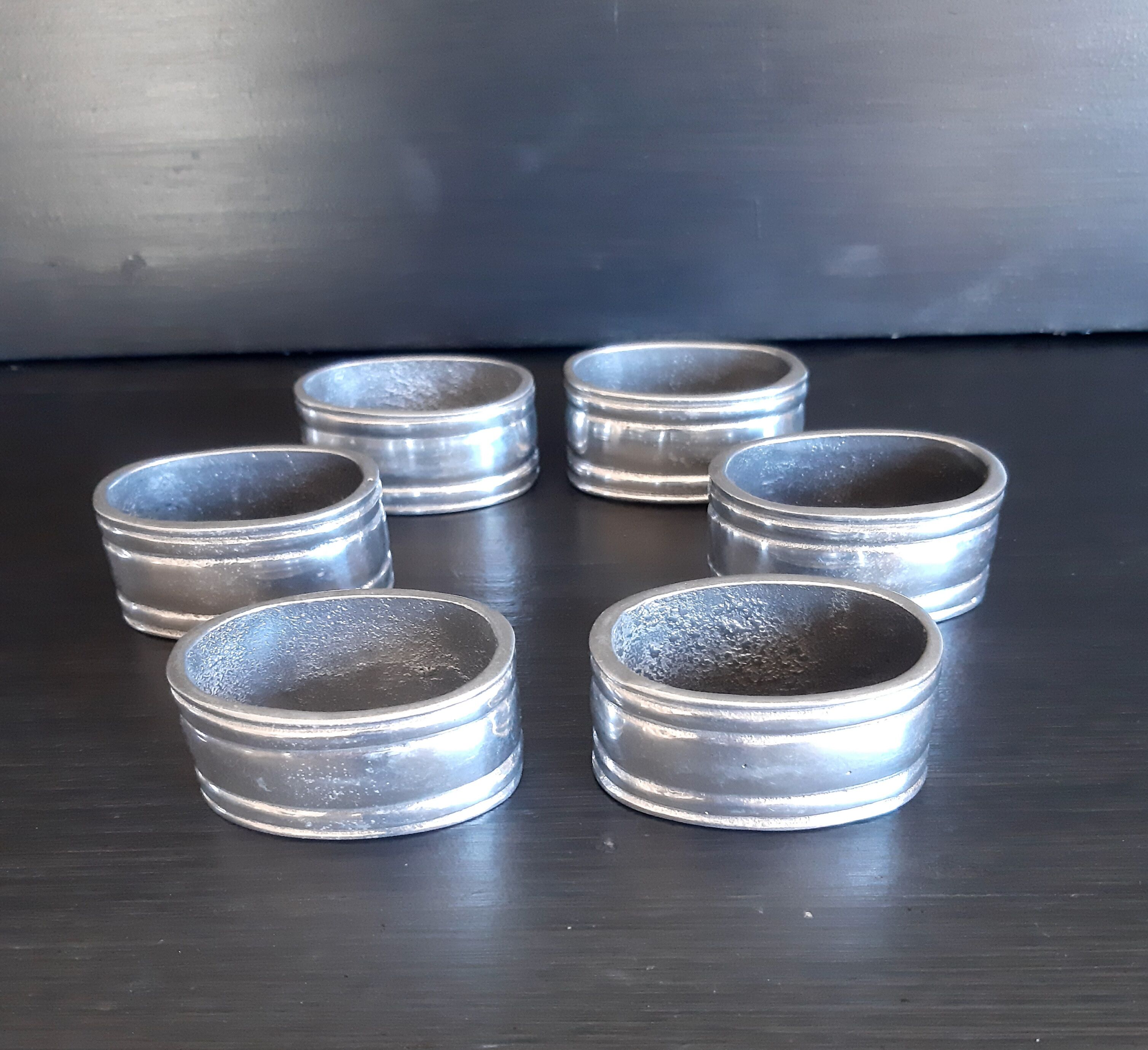Set of 6 towels rings