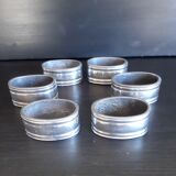 Set of 6 towels rings