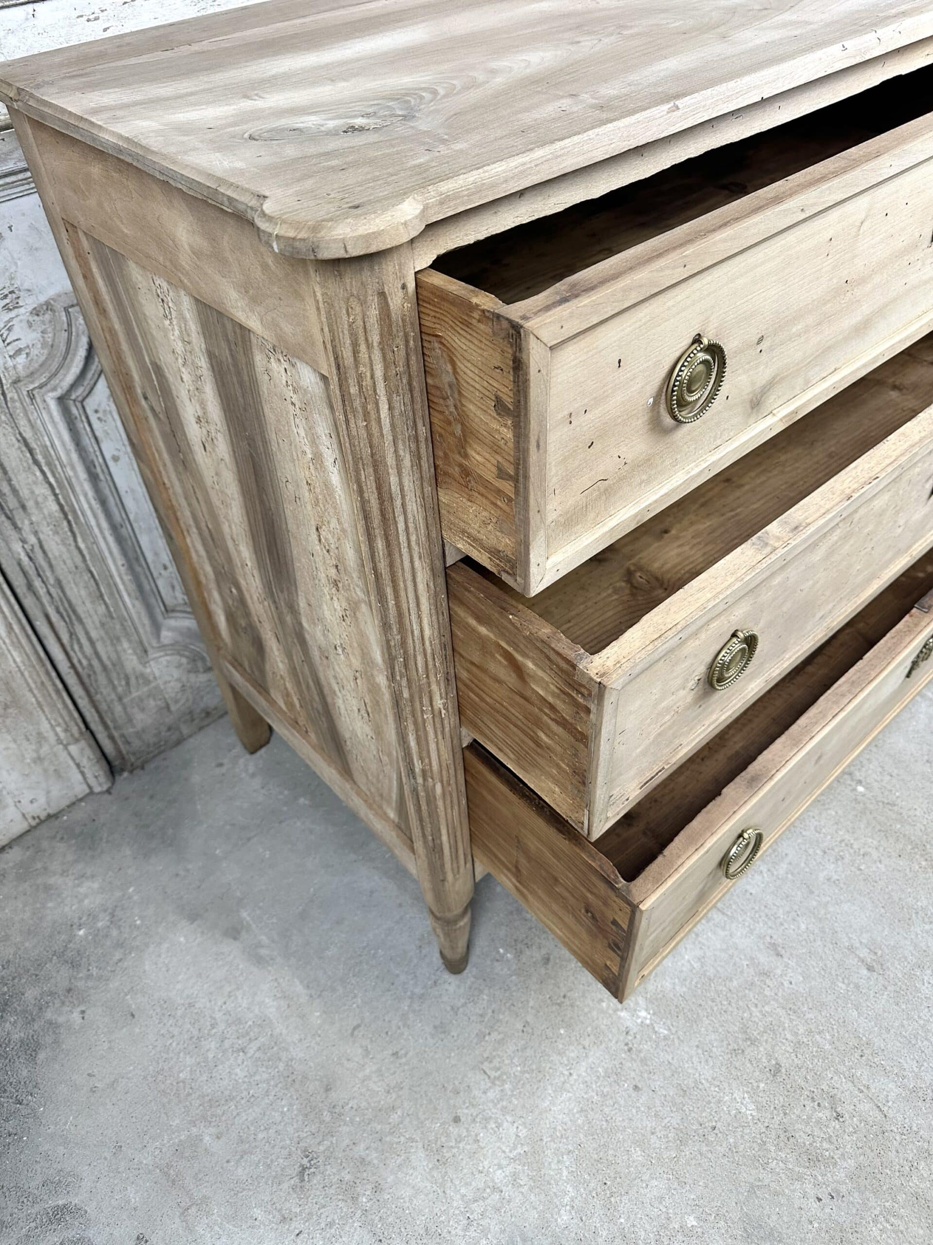 Louis XVI chest of drawers in bleached walnut circa 1800