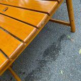 Clairitex 1970 folding garden table in solid wood 160x80cm