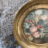Small vintage golden frame