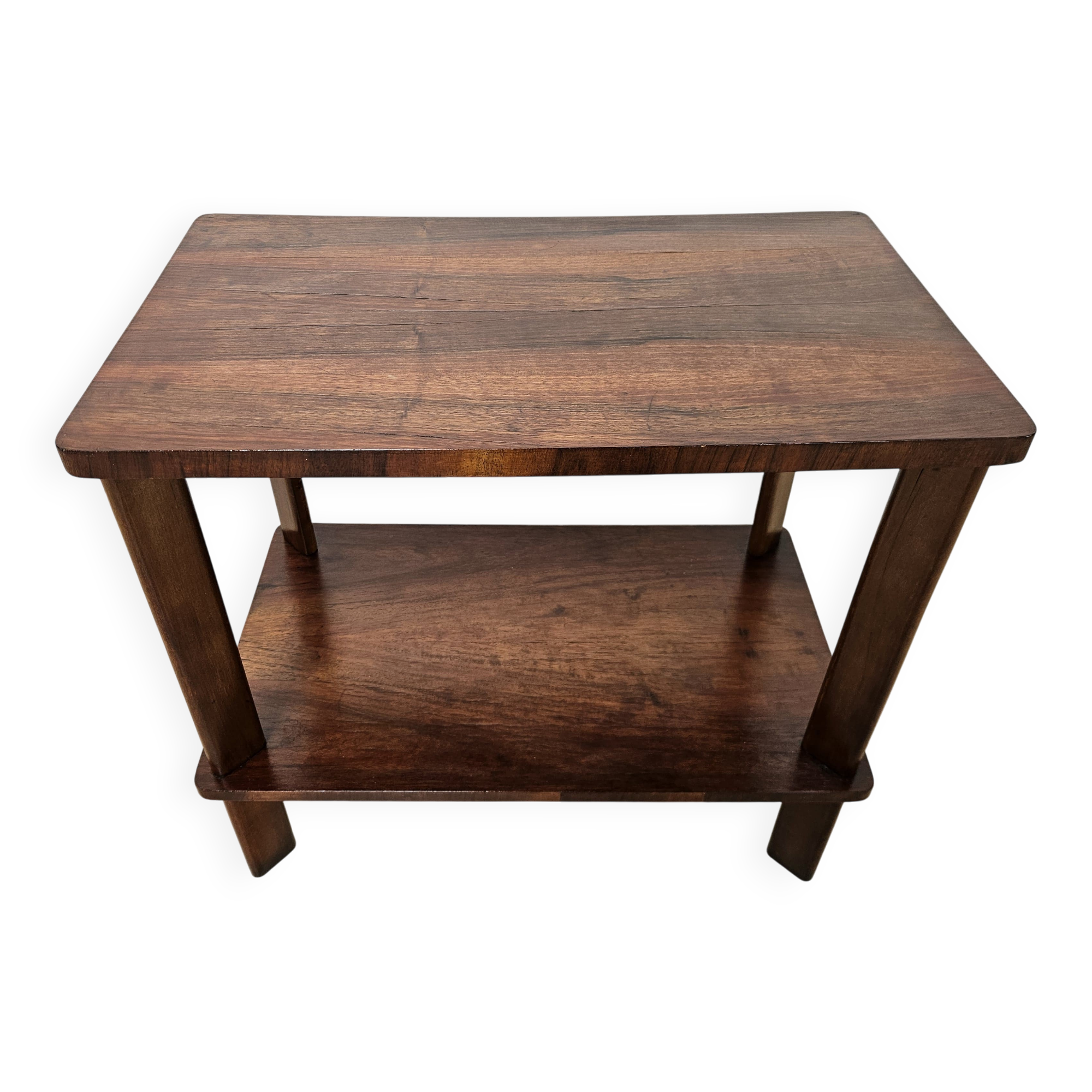 1950s Art Decò walnut coffee table