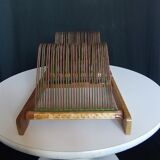 Vintage beech vinyl holders 1950/60