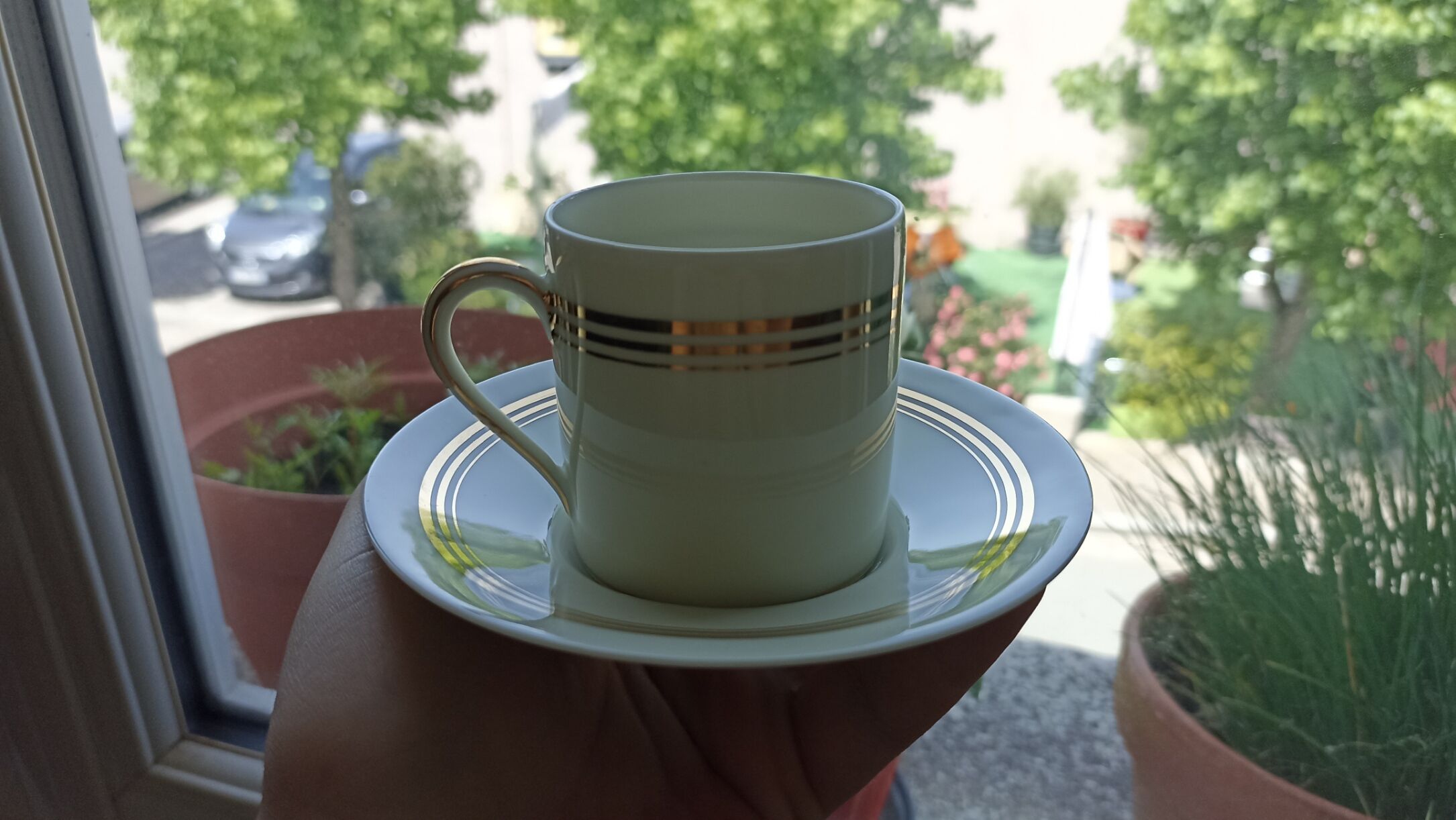 Limoges porcelain espresso cup - Raynaud