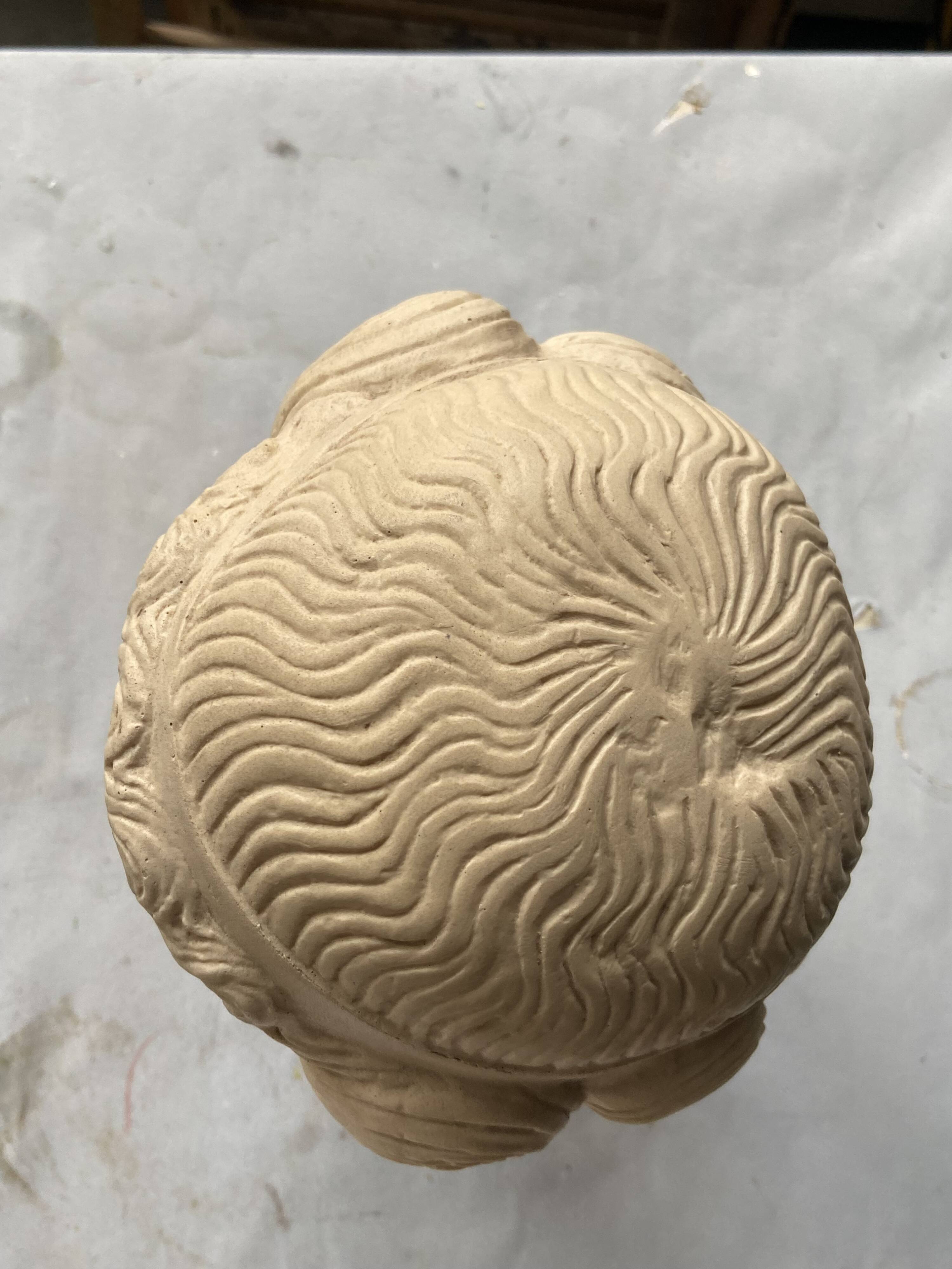 antique head sculpture Louvre Museum