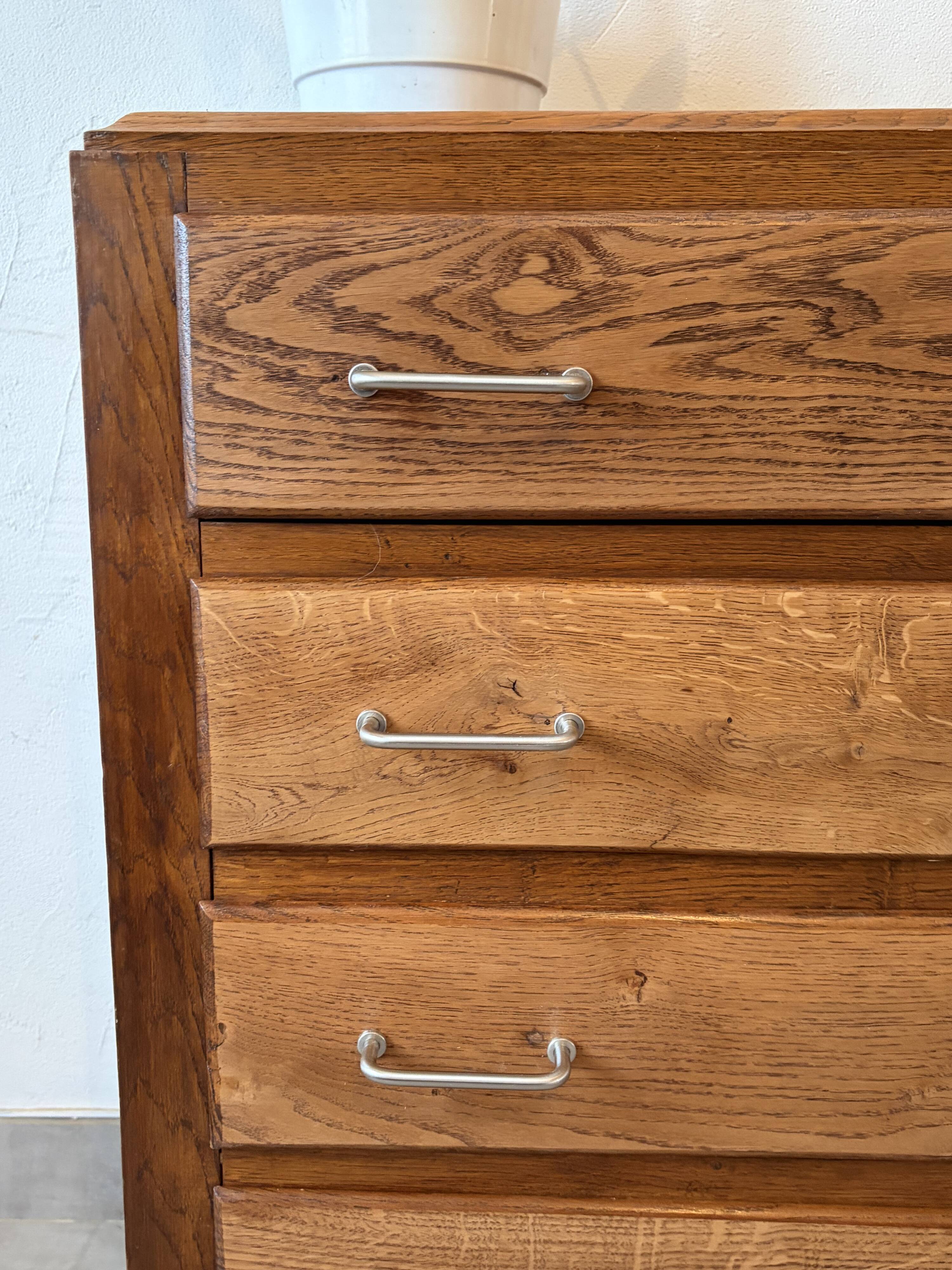 Commode vintage chene foncé