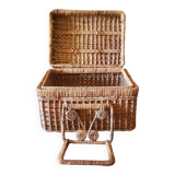 Wicker vanity case from the 1950s.