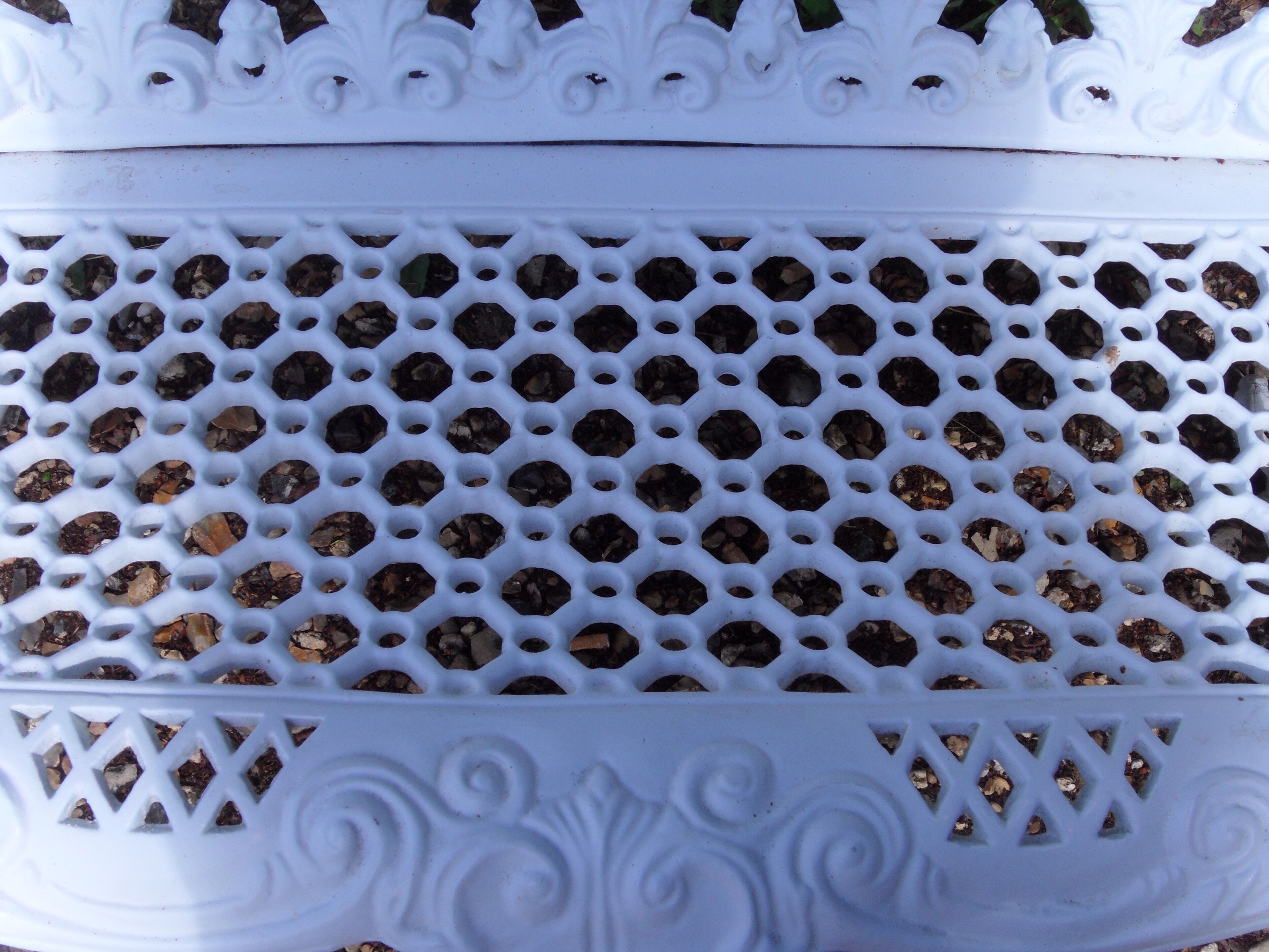 Banc de jardin en fonte d'aluminium