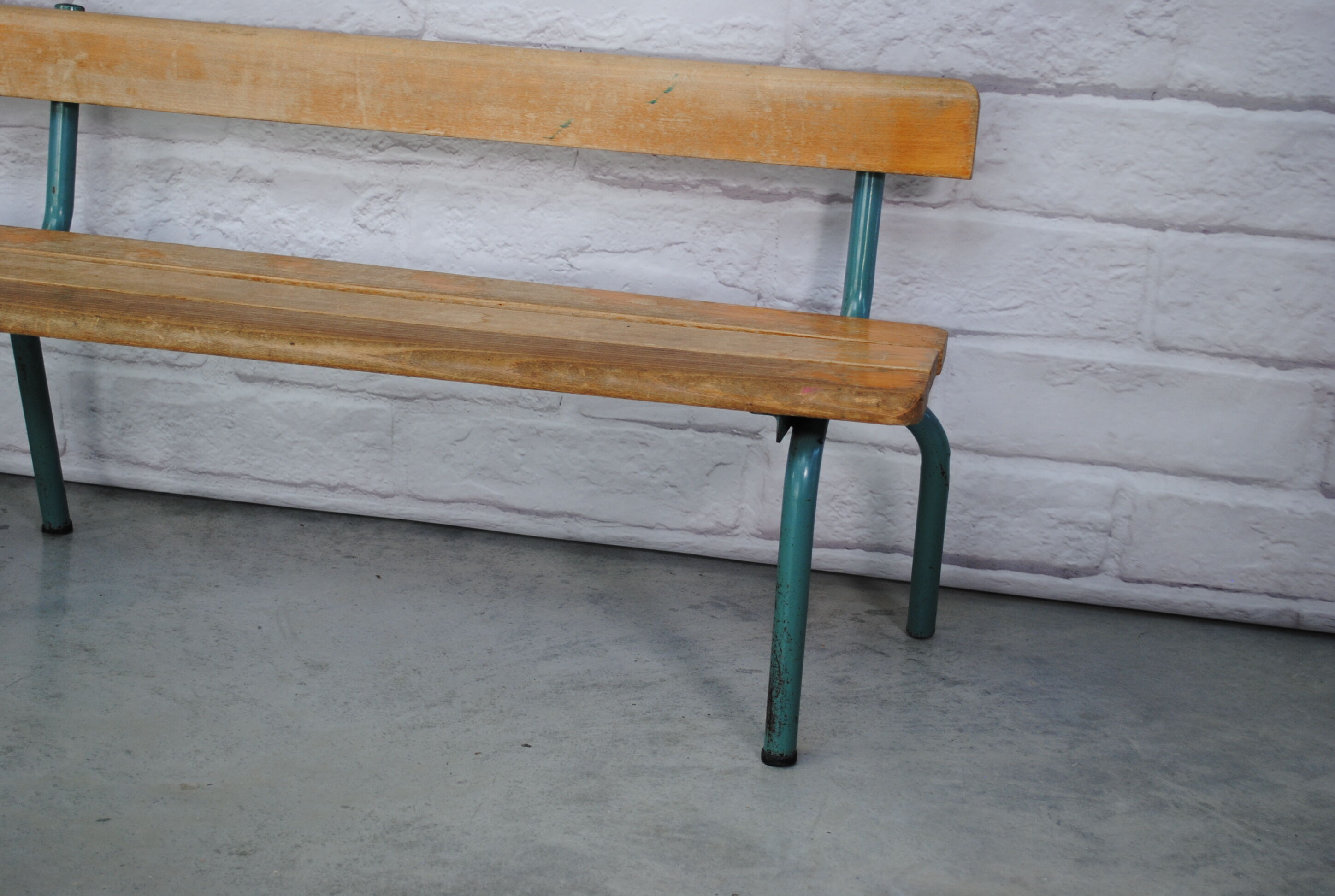 Vintage school bench