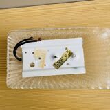 Murano type glass clear wall sconce ligh