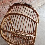 Vintage bamboo hanging chair