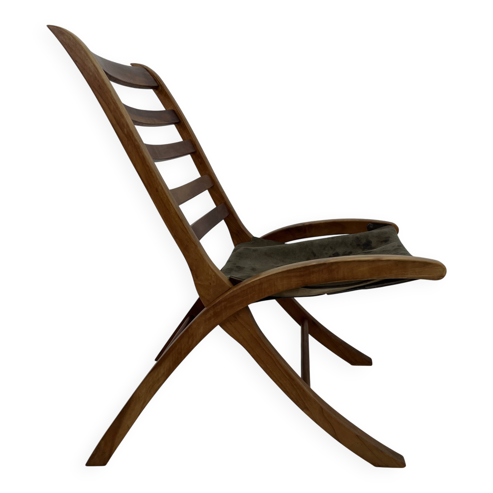 Vintage Leather Lounge Chair, 1970s