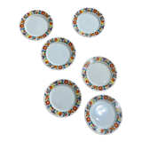 6 Acapulco dessert plates