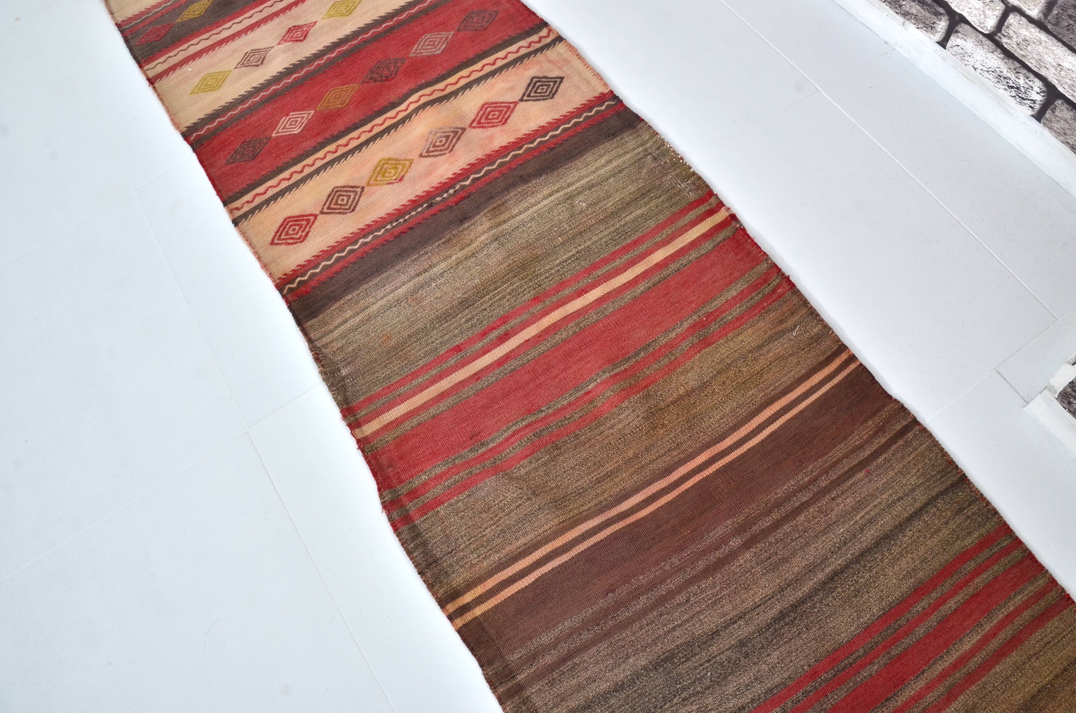 Neutral Vintage Kilim Runner sku 3065