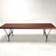 Mid-Century Bench in Iron and Brass, 1950s