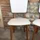 Lot de 4 chaises skai