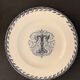 6 dessert plates and old earthenware dish, KG Lunéville
