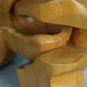 Interlocking abstract wood sculpture by Joop van Bergen, Netherlands, 1980s