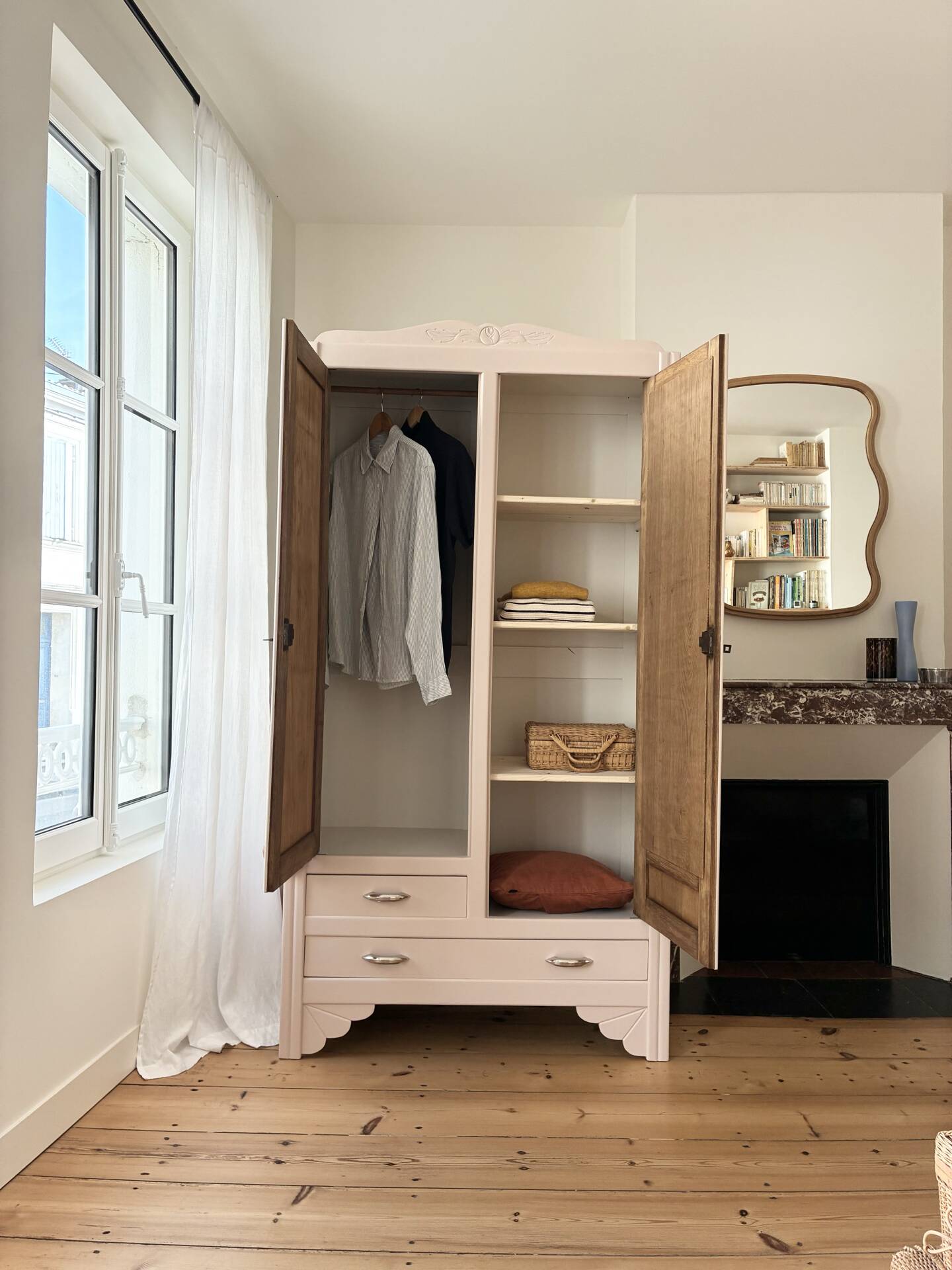 Colourful Art Deco wardrobe