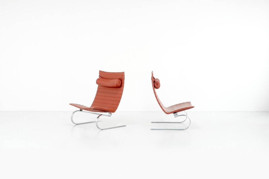 PK20 armchairs by Poul Kjaerhom for Fritz Hansen, Denmark 1968.