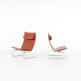 PK20 armchairs by Poul Kjaerhom for Fritz Hansen, Denmark 1968.