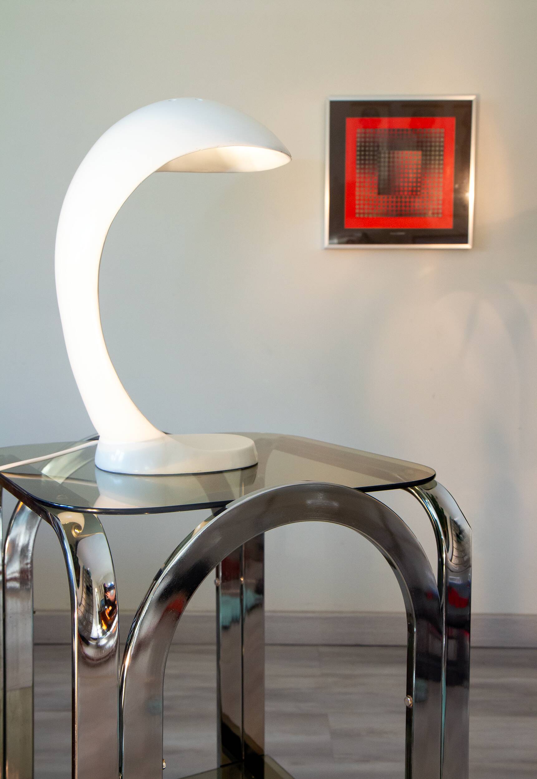 Cobra lamp, 70s design, La Chaise Longue edition 1980
