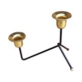 Modernist two-light standing candlestick, Belgium 1970s.