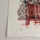 Numbered lithograph (10/20) and signed by Michel Henry - The Bottles