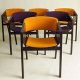 Set of 6 stunning armchairs by TON