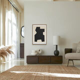 Peinture originale abstraite, Signe noir B04