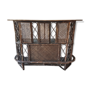 bar rotin vintage