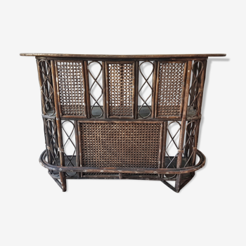 Vintage rattan bar