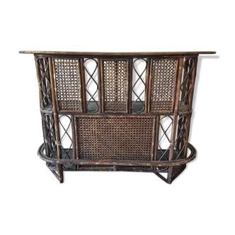 Vintage rattan bar