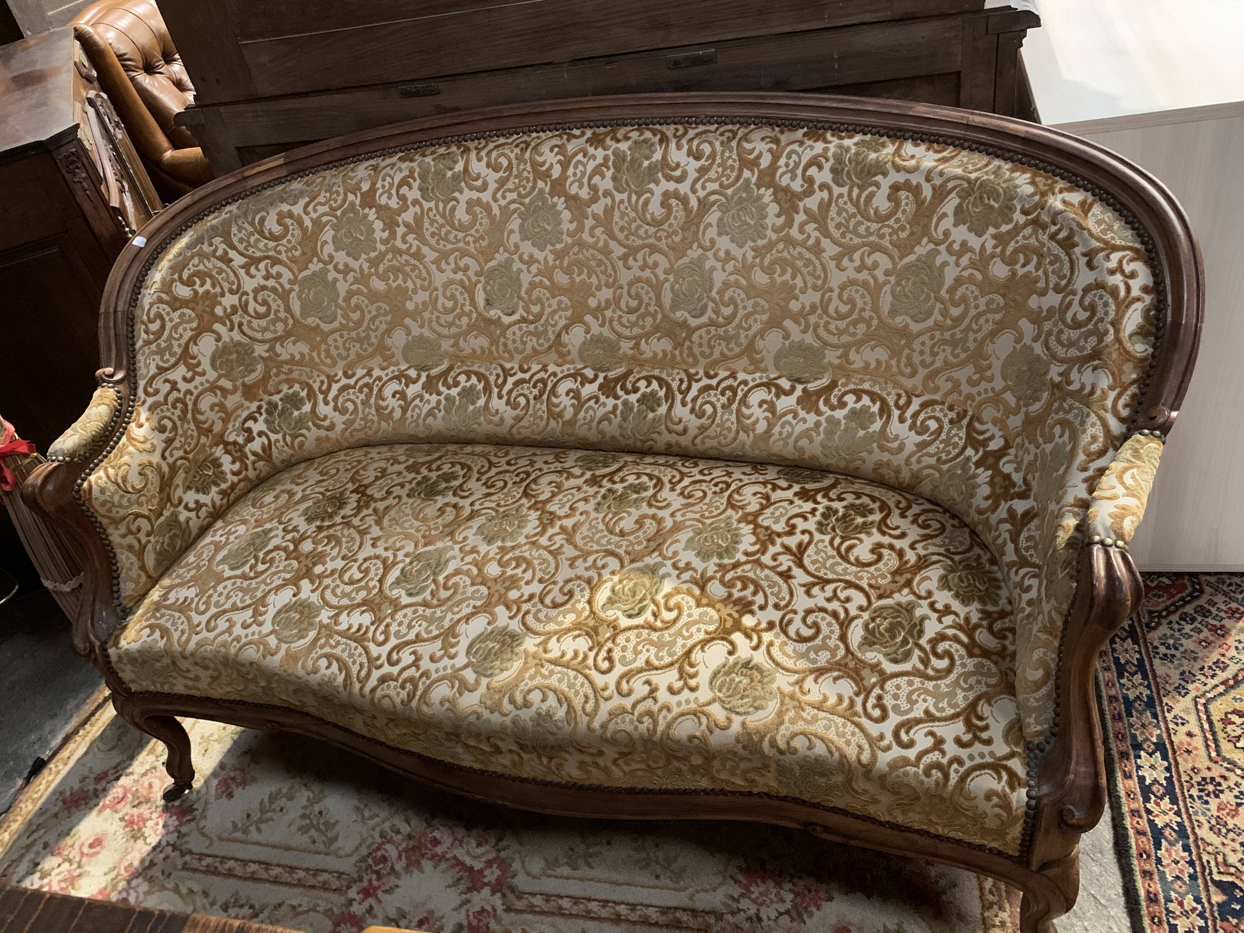 Louis XV sofa in oak