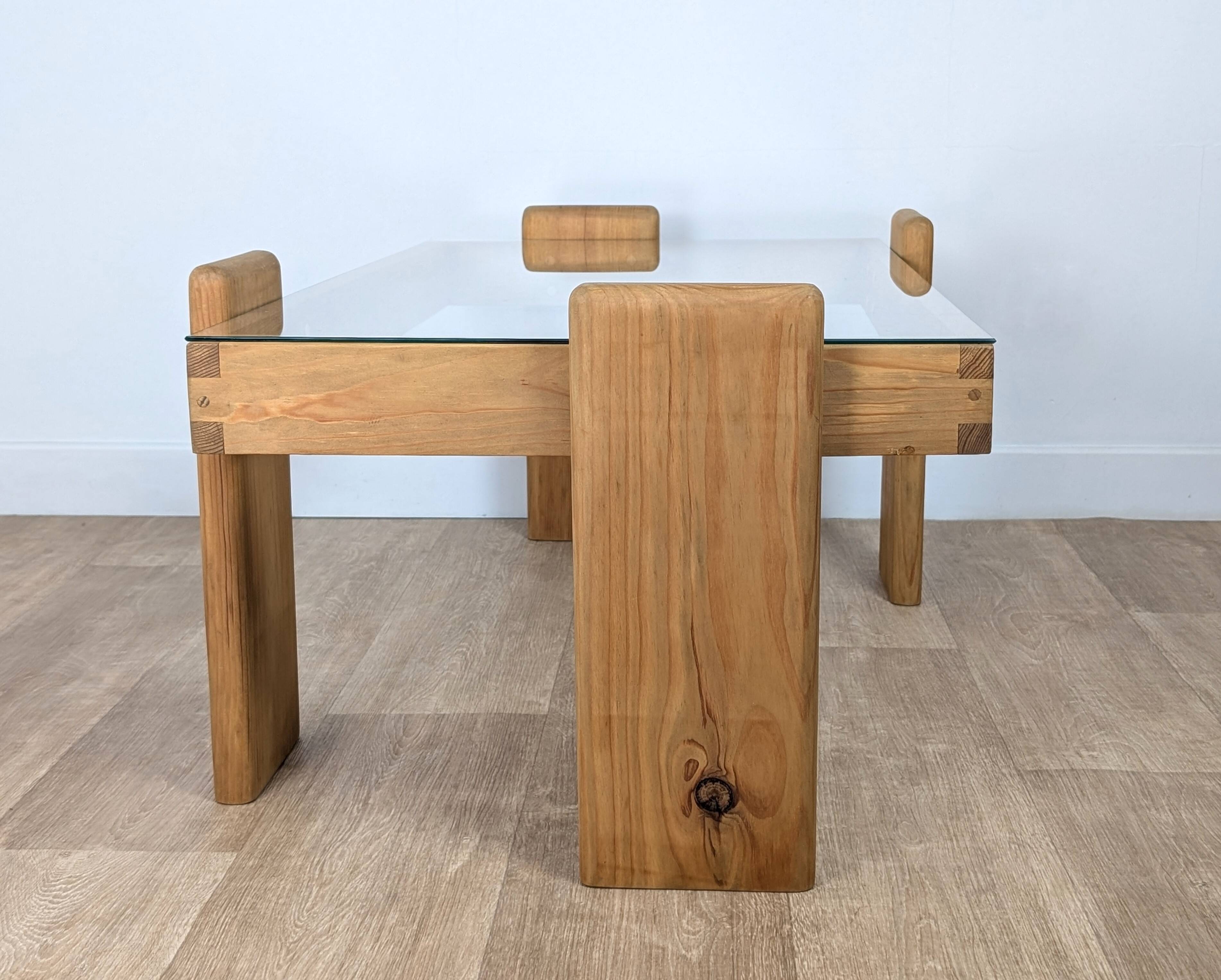 Solid pine coffee table