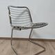 Chaise en métal chromé années 70 design italien
