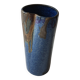 Ceramic vase with blue cover Signed Jean CACHELEUX (Puisaye)