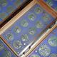 Victorian Wellington chest in figured elm by R Crosby & Son with 160 seal impressions.
