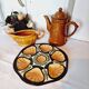 St Jean de Bretagne 1960s French ceramic oyster dish mid century style