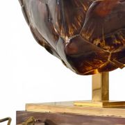 Turtle Lamp Maison Jansen - Genuine Shell & Brass (Circa 1970)