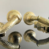 Wall lamp Mascherone Tragedia Greca in silver cast alloy