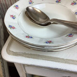4 Vintage deep plates made in France Digoin Sarreguemines