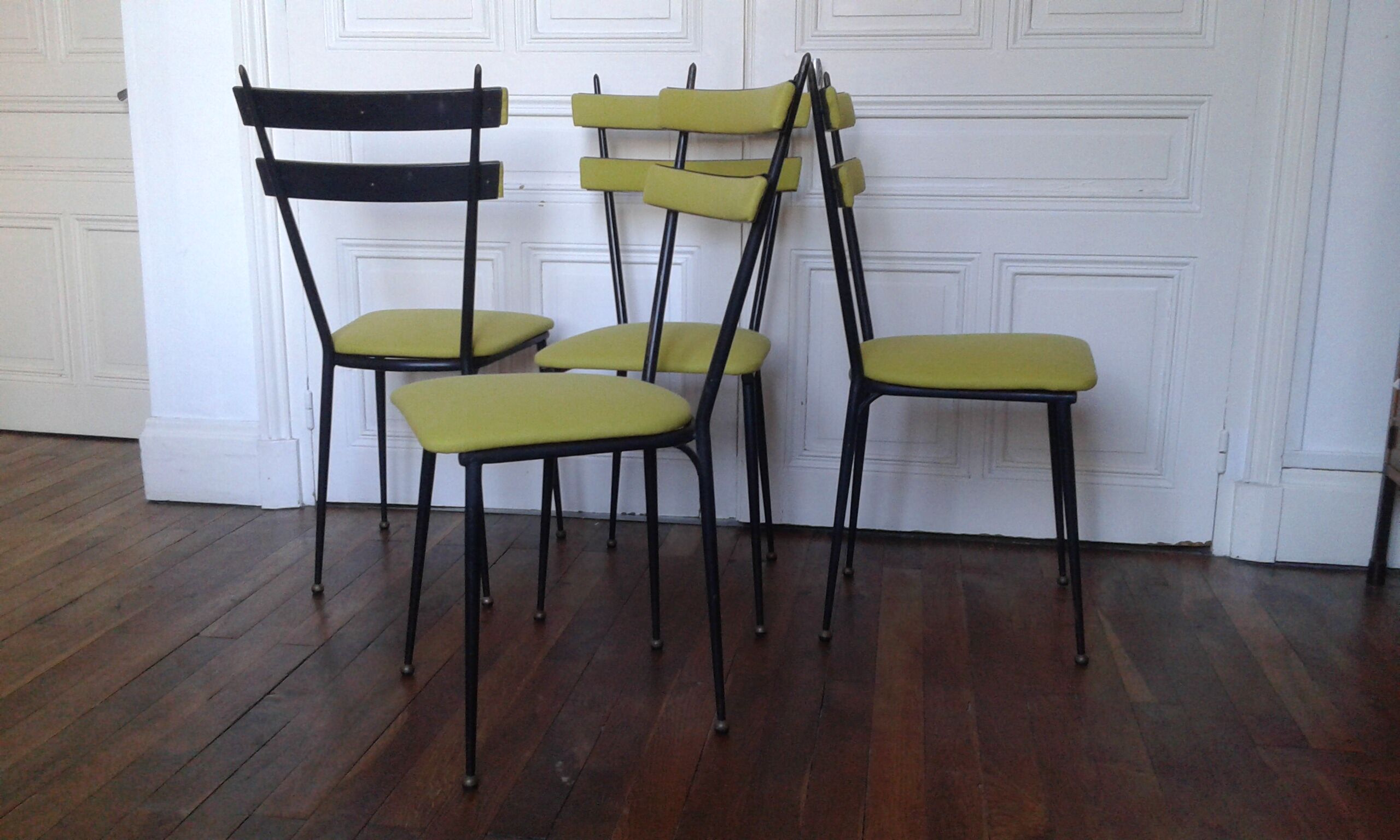 set of 4 chairs design Colette Gueden