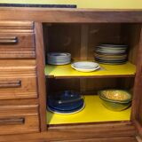 Art deco line-up in 1940s solid oak