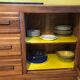 Art deco line-up in 1940s solid oak