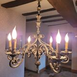 Wrought iron chandelier