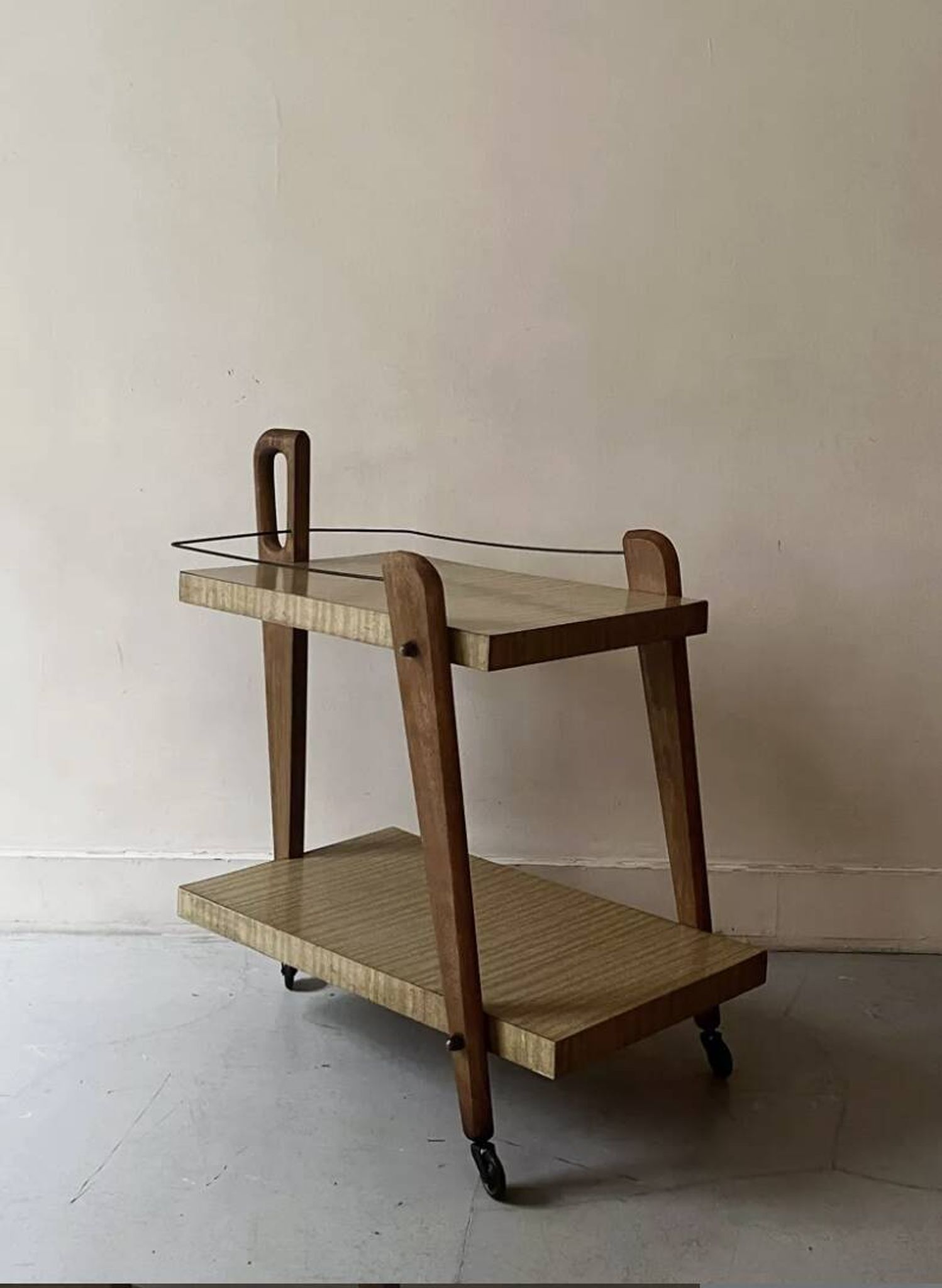 Wooden bar cabinet, French design 1950