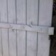 Pair of wooden iron hanging shutters